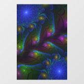 光カラフル抽象芸術フラモダンルトリップ(幻覚体験)のようなタル ウィンドウサイン (シート)