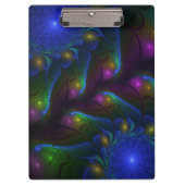 光カラフル抽象芸術フラモダンルトリップ（幻覚体験）のようなタル クリップボード (正面)