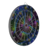 光カラフル抽象芸術フラモダンルトリップ（幻覚体験）のようなタル ダーツボード (正面左)