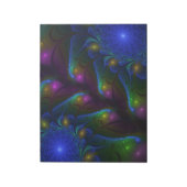 光カラフル抽象芸術フラモダンルトリップ（幻覚体験）のようなタル ノートパッド (回転)