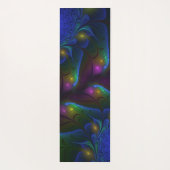 光カラフル抽象芸術フラモダンルトリップ（幻覚体験）のようなタル ヨガマット (裏面)