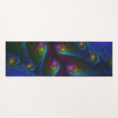光カラフル抽象芸術フラモダンルトリップ（幻覚体験）のようなタル ヨガマット (正面(横))