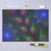 光カラフル抽象芸術フラモダンルトリップ（幻覚体験）のようなタル 薄葉紙 (クラフト)