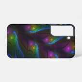 光カラフル抽象芸術フラモダンルトリップ（幻覚体験）のようなタル SAMSUNG GALAXYケース (裏面横)