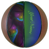 光カラフル抽象芸術モダンフラクタル名 バスケットボール (縦)