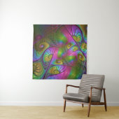 光カラフル抽象芸術モダンフラクタル タペストリー (インサイチュ)