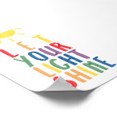 光カラフル灯のポスター ポスター (角)