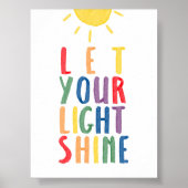 光カラフル灯のポスター ポスター (正面)