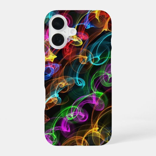 光カラフル爆発 iPhone 16ケース (裏面)