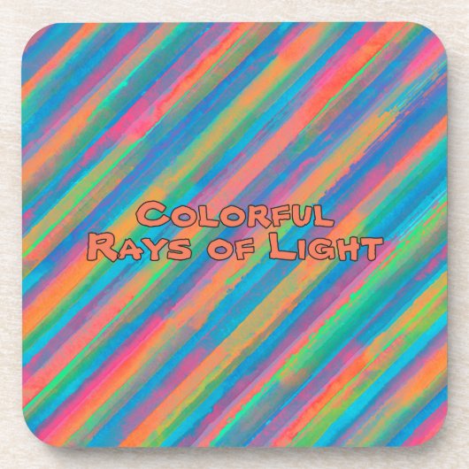 光カラフル線 コースター (正面)