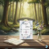 光クラシックの付いた花の結婚背景 招待状