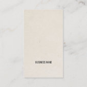 光クラフトモダン紙ホワイトコンサルタント 名刺 (裏面)