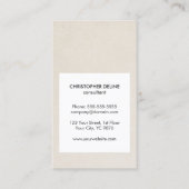 光クラフトモダン紙ホワイトコンサルタント 名刺 (正面)