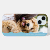 光クール名門私立校風の青の波状端1枚 Case-Mate iPhoneケース (裏面 (横))