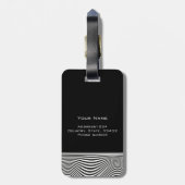 光クール錯覚パーソナライズされた ラゲッジタグ (裏面縦)