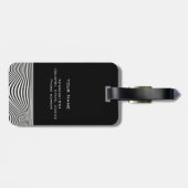 光クール錯覚パーソナライズされた ラゲッジタグ (裏面横)