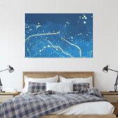 光グリッター キャンバスプリント (インサイチュ (寝室))