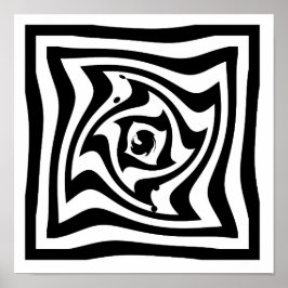 光サイケデリックスケッチ ポスター