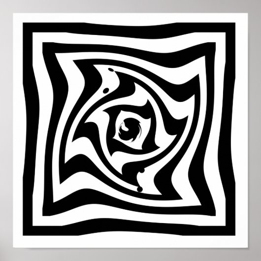 光サイケデリックスケッチ ポスター (正面)