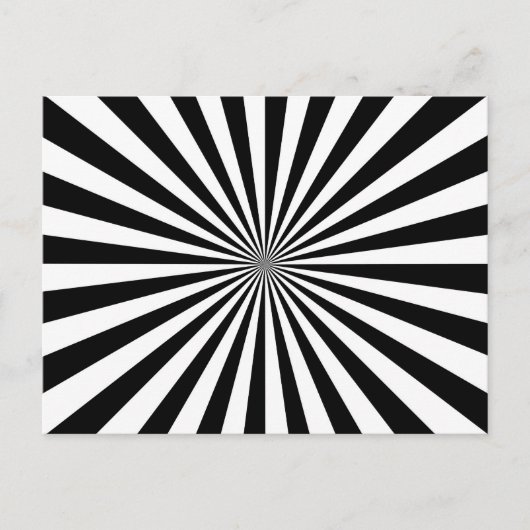 光サンバースト式紡績輪デザイン ポストカード (正面)