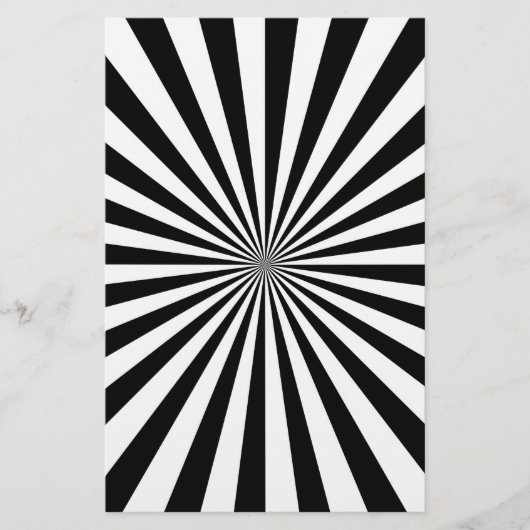 光サンバースト式紡績輪デザイン 便箋 (正面)