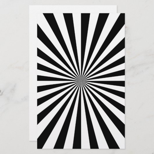 光サンバースト式紡績輪デザイン 便箋 (正面/裏面)