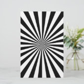 光サンバースト式紡績輪デザイン 便箋 (スタンド正面)