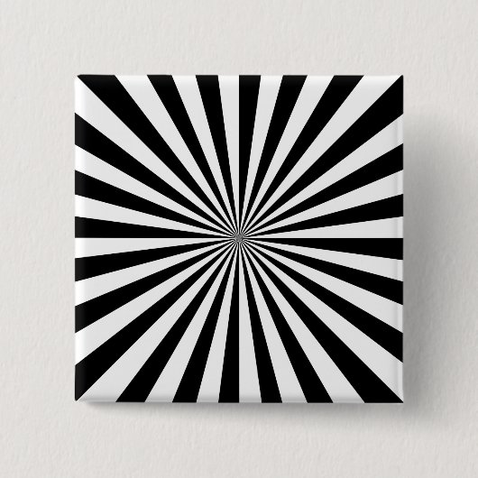 光サンバースト式紡績輪デザイン 缶バッジ (正面)