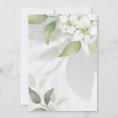 光シンプルバプテ葉ィスト付き緑の招待状 招待状 (裏面)