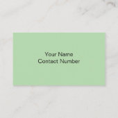 光シンプル緑エレガント犬フォトペット 名刺 (裏面)