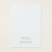 光シンプル青色イヤリングジュエリー表示カード (裏面)