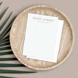 光シンプル青色イヤリングジュエリー表示カード