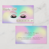 光スタイリッシュ光がホロフェイクグラフィグラデーションック ロイヤリティカード (正面/裏面)