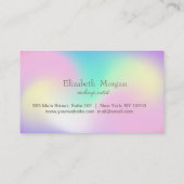 光スタイリッシュ光がホロフェイクグラフィグラデーションック ロイヤリティカード (裏面)