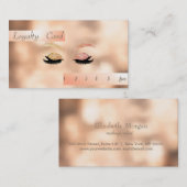 光スタイリッシュ輝きフェイクの《写真》ぼけ味ロイヤリティカード ロイヤリティカード (正面/裏面)