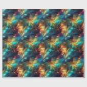 光スレッド: 3Dライトウィーブデザイン ラッピングペーパー (フラット)