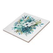 光ターコイズフローラセラミックタイル タイル (側面)