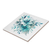 光ターコイズフローラセラミックタイル タイル (側面)