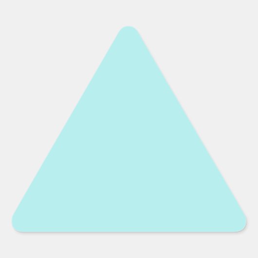 光ターコイズ 三角形シール (正面)