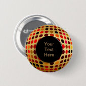 光ドット錯覚カスタム文字 缶バッジ (正面&裏面)