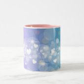 光ハート ツートーンマグカップ (中央)