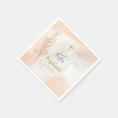 光バプテスマのナプキンスの正統派キリスト教水域 スタンダードカクテルナプキン (角)