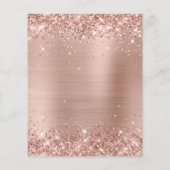 光バラ金ゴールドグリッター40th誕生日紙フライヤー チラシ (裏面)