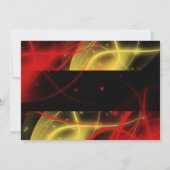 光バースト新年のお祝いパーティーの招待状 招待状 (裏面)