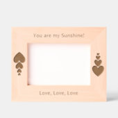 光パーソナライズされたの輝き、君は僕の太陽の輝き レーザー彫刻フレーム (正面)