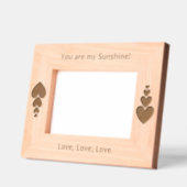 光パーソナライズされたの輝き、君は僕の太陽の輝き レーザー彫刻フレーム (左)