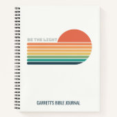 光パーソナライズされたレトロ ノートブック (正面)