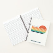 光パーソナライズされたレトロ ノートブック (内部)