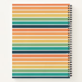 光パーソナライズされたレトロ ノートブック (裏面)