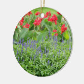 光パーソナライズされた円形セラミックオーナメント セラミックオーナメント (左)